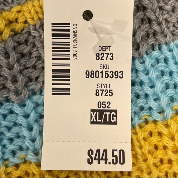 Prince & Fox Striped Crop Sweater Junior Extra Large NWT - Picture 15 of 16